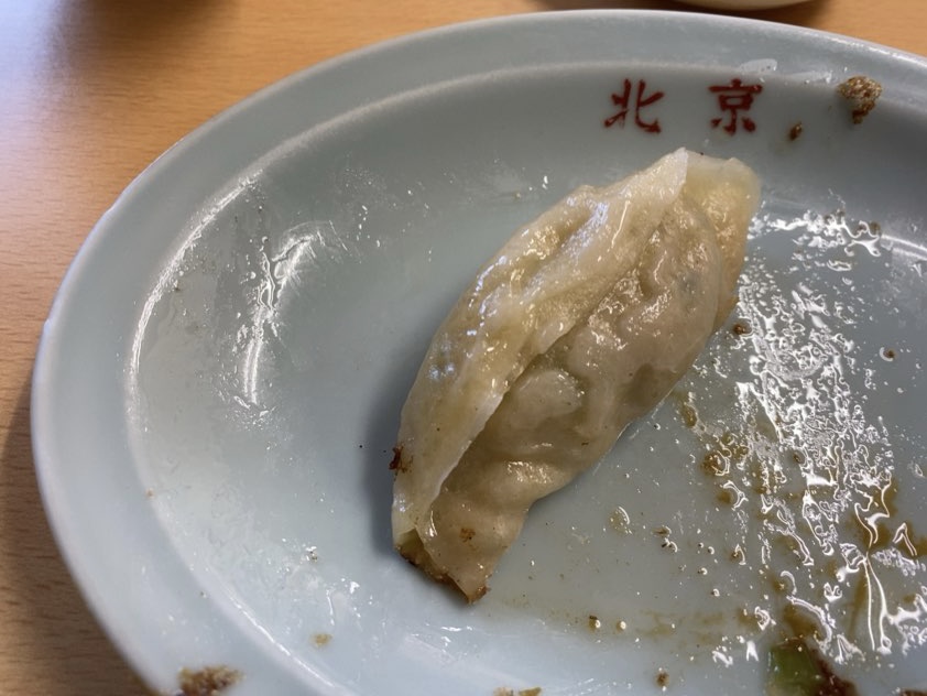 中華料理『北京』豊田市野見山　餃子の包み方