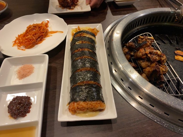韓国料理テジラボ豊田店　キムチーズキンパ