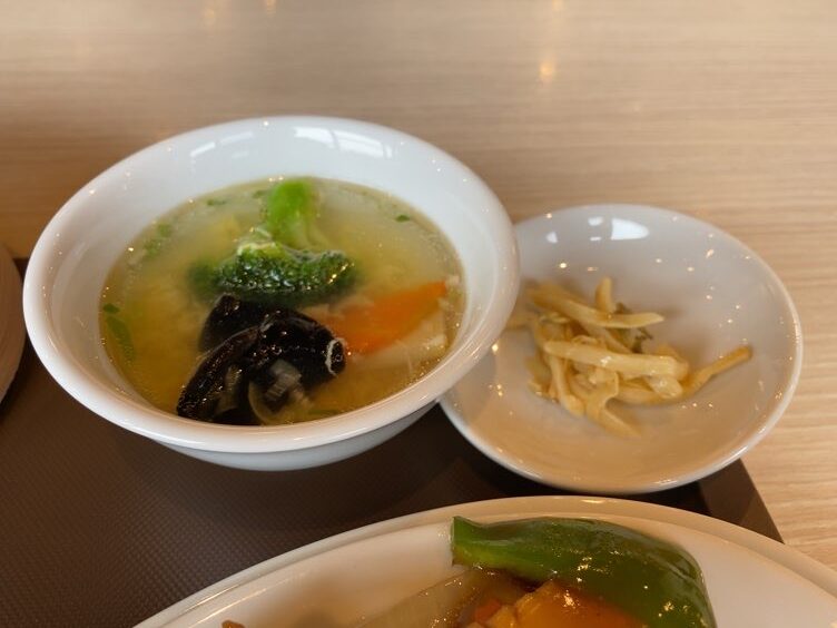 中国食堂はまゆう豊田店　スープと小鉢