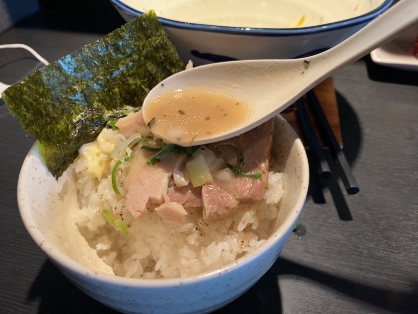 麺の坊 晴天（みよし市）　チャーシュー丼×スープ