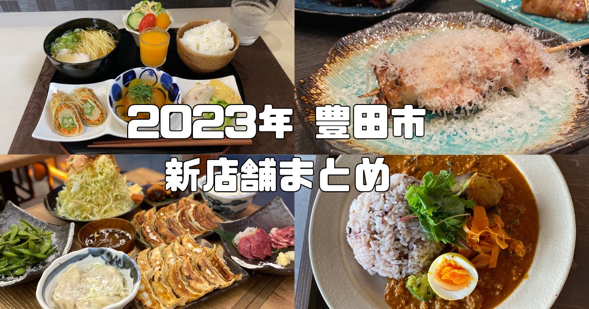 2023年 豊田市の新規オープン店 16店舗まとめ！実食レビューもしていく！