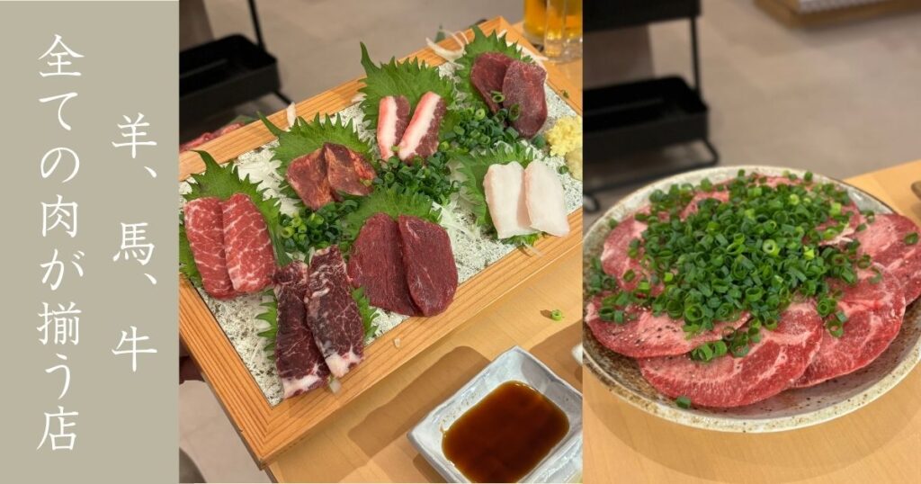 焼肉酒場 MITSUDOMOE 豊田店で馬肉の豪華盛り合わせを食す！肉だらけで最高や。メニューや駐車場情報まとめ