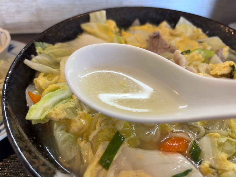 チャイニーズレストラン華蓮　三河のオーメンのスープ