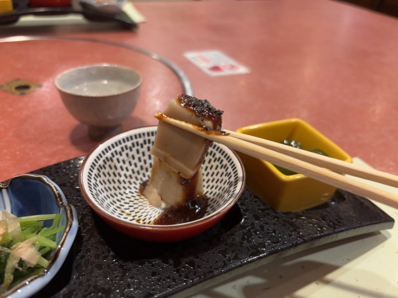 幸だるま なごみ（三河豊田）　胡麻豆腐一口