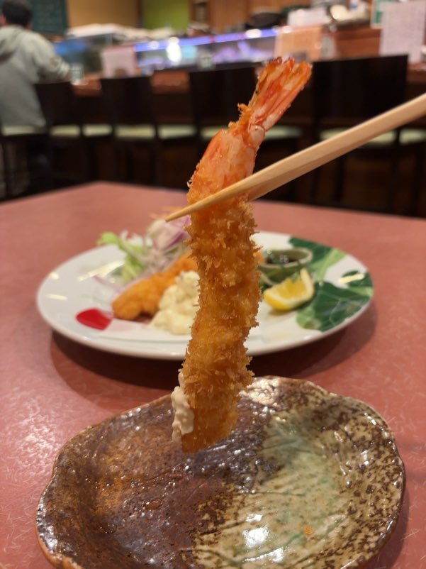 幸だるま なごみ（三河豊田）　特大海老フライ一口