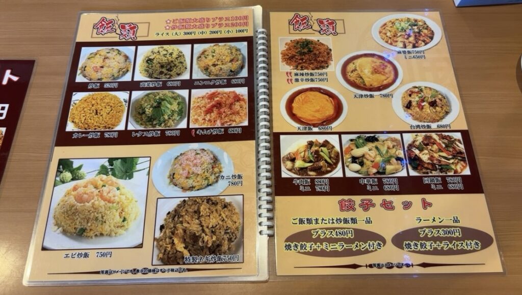 中国料理 風味屋（豊田市）　単品メニュー