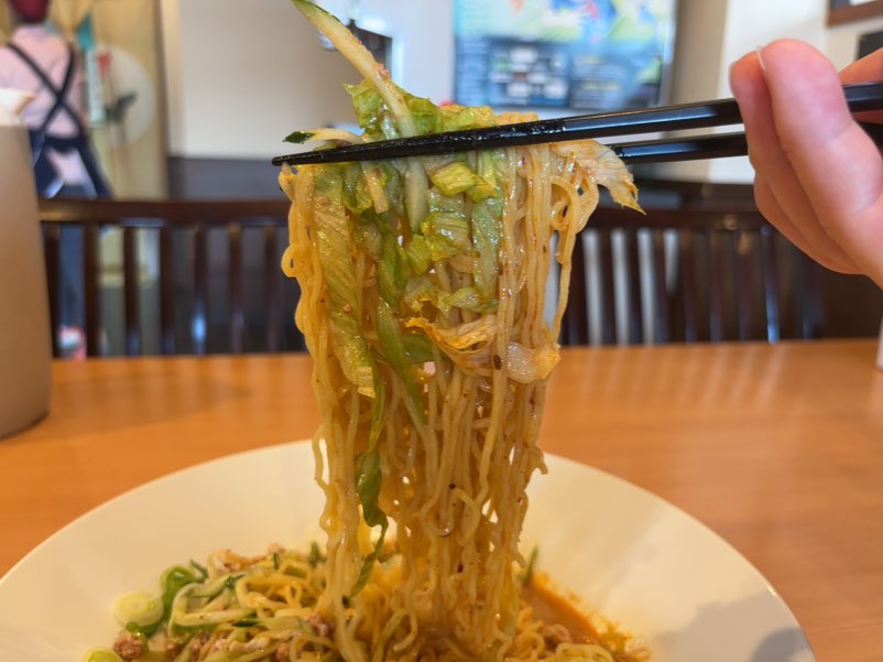 中国料理 風味屋（豊田市）　麻辣担々麺の麺