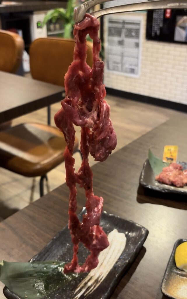 焼肉みち（豊田市）　ダイヤモンドカット赤身