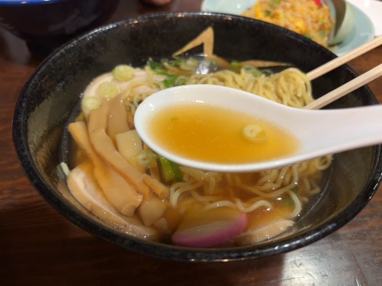 丸久（新豊田駅）　ラーメンスープ