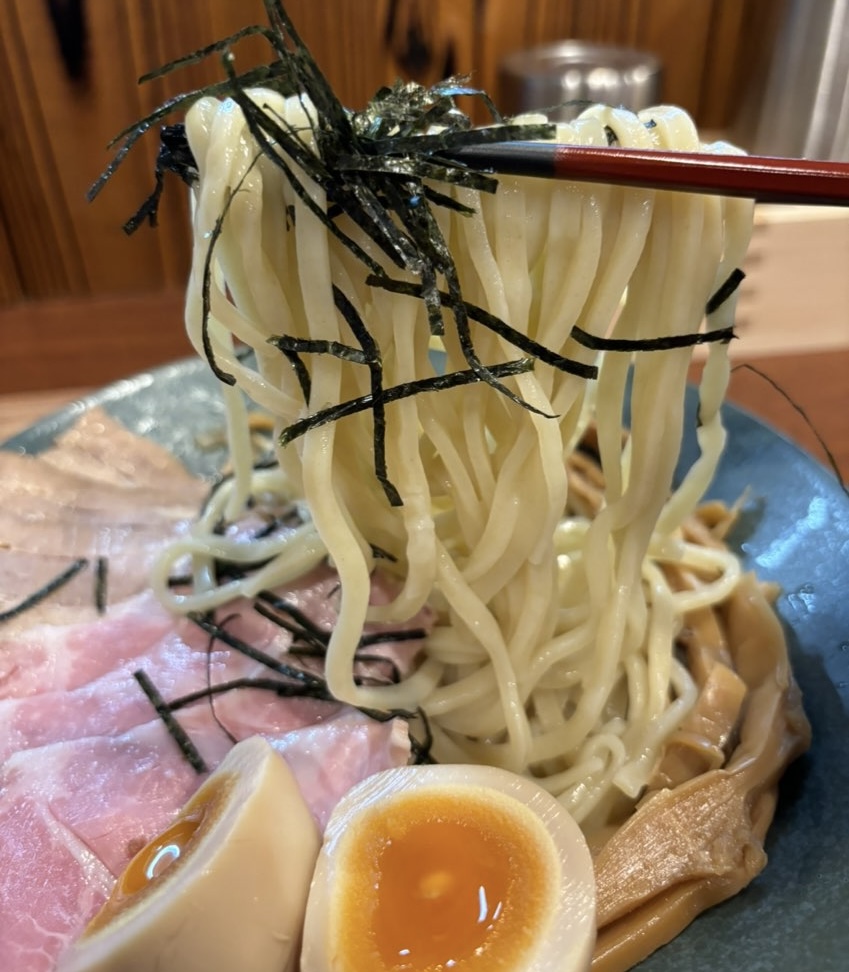 つけ麺 和久楽 豊田美里店　煮干しつけ麺の麺