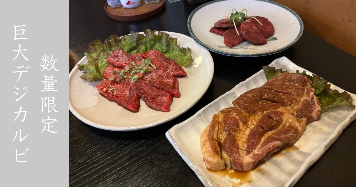 びんびん亭 巨大デジカルビのコスパ良き！昔ながらの個人焼肉屋でほっとする空間であった