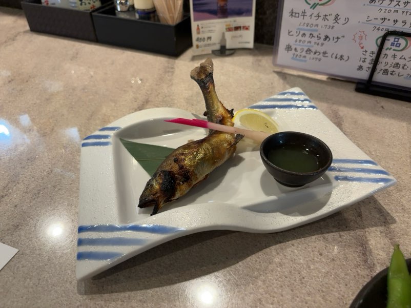 寿司ダイニングとんぼ本店　鮎の塩焼き