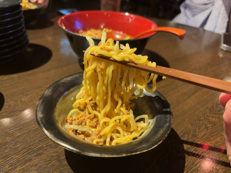 キャプテンジョーカーズ（豊田市）　台湾ラーメン一口