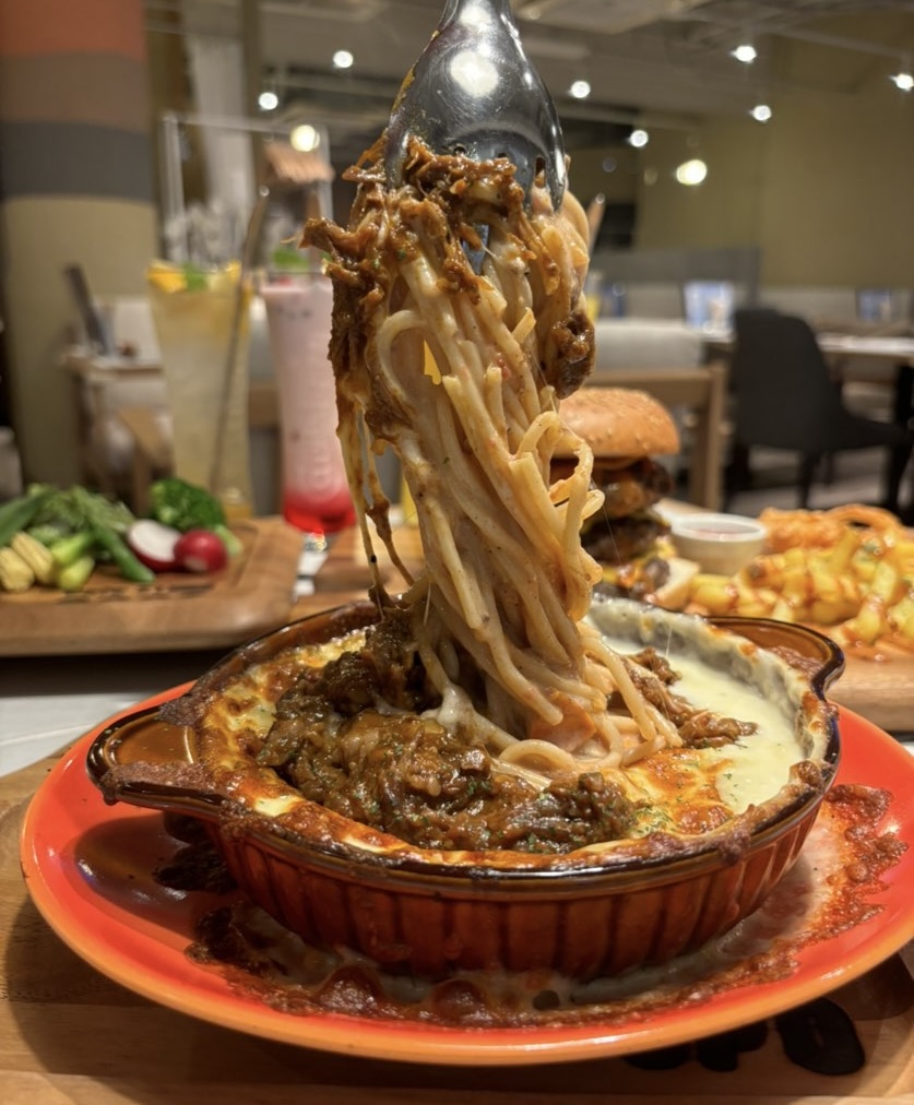 Cafe Stand popo（豊田市）　溶岩パスタの麺