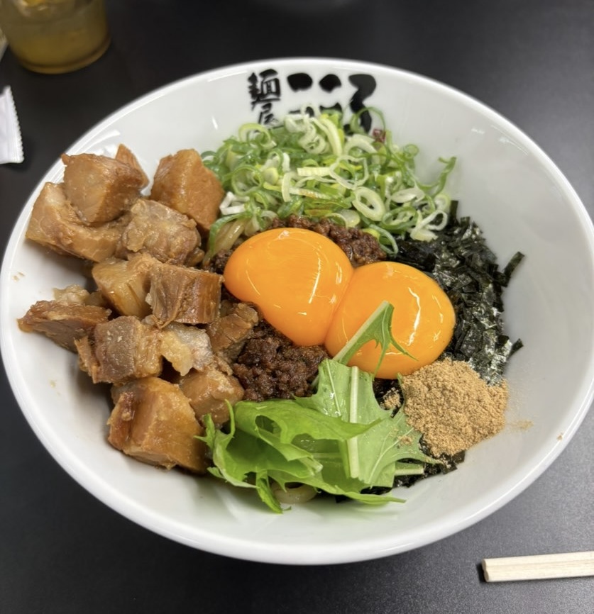 麺屋こころ 豊田西店　肉入り台湾まぜそば