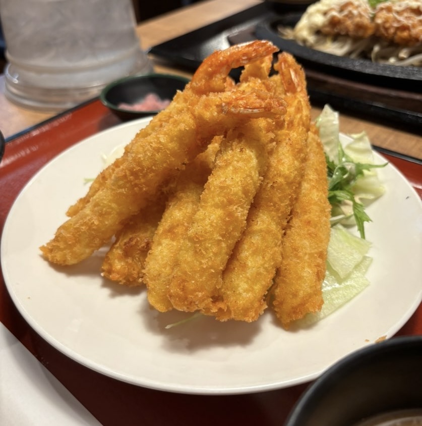 食事処 葵（豊田市西岡町）　エビフライ