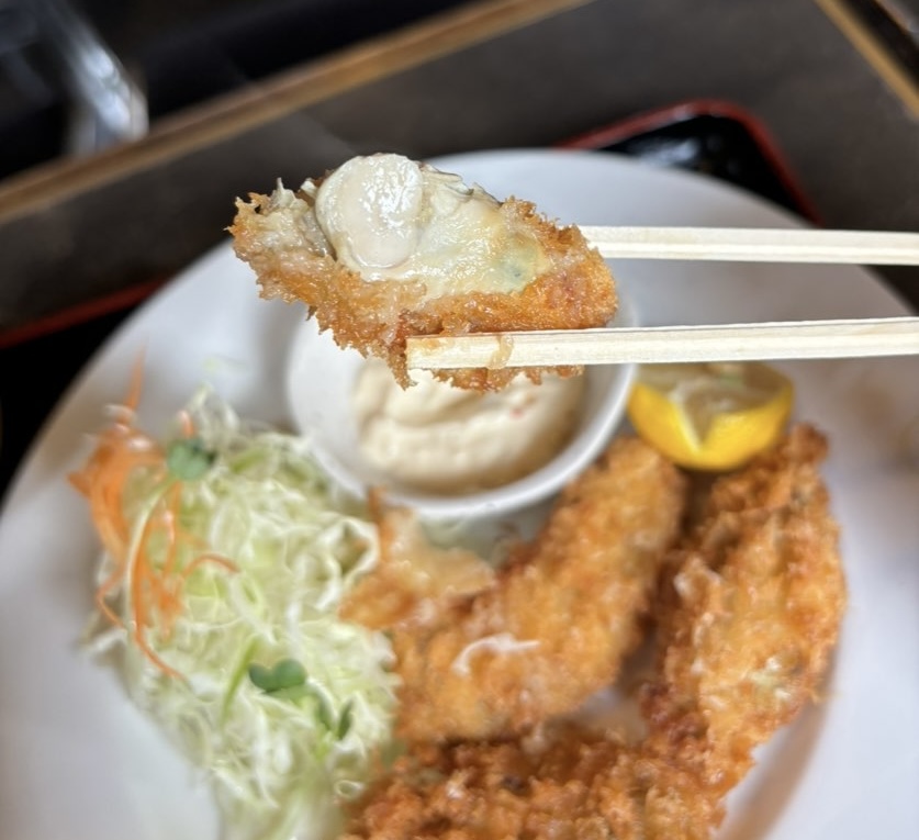 雪村（豊田市）　カキフライの中身