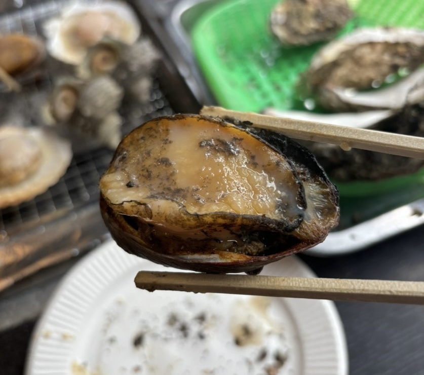 出張カキ小屋 牡蠣奉行 豊田市駅　あわび