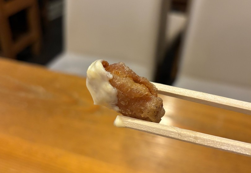 きぶん家（豊田市）　ホルモン唐揚げ一口
