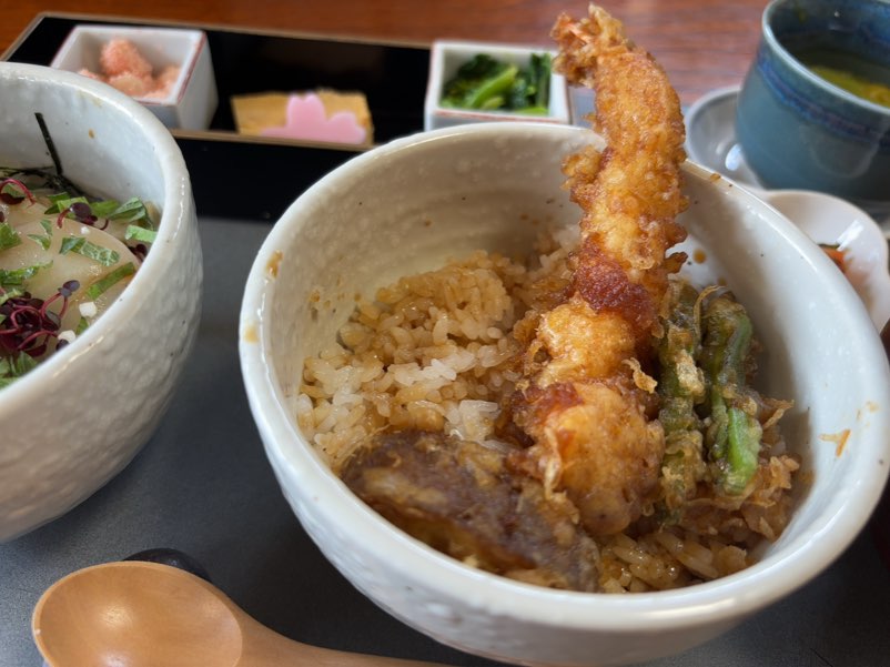 日本料理おか山(豊田市) 天丼の米