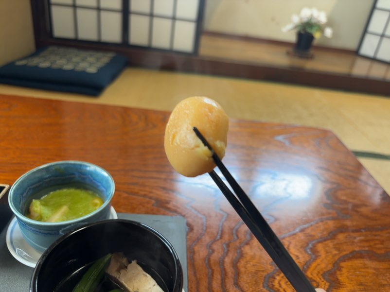 日本料理おか山(豊田市) 煮物一口