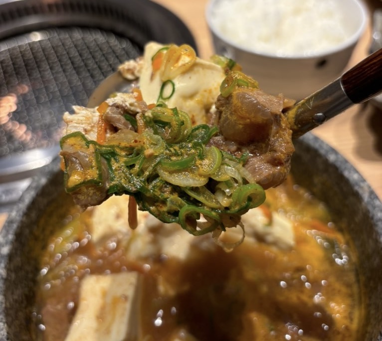 個室焼肉鉢屋 みよし店 スープ一口