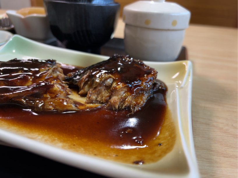 味処しらとり(豊田市) サバの味噌煮