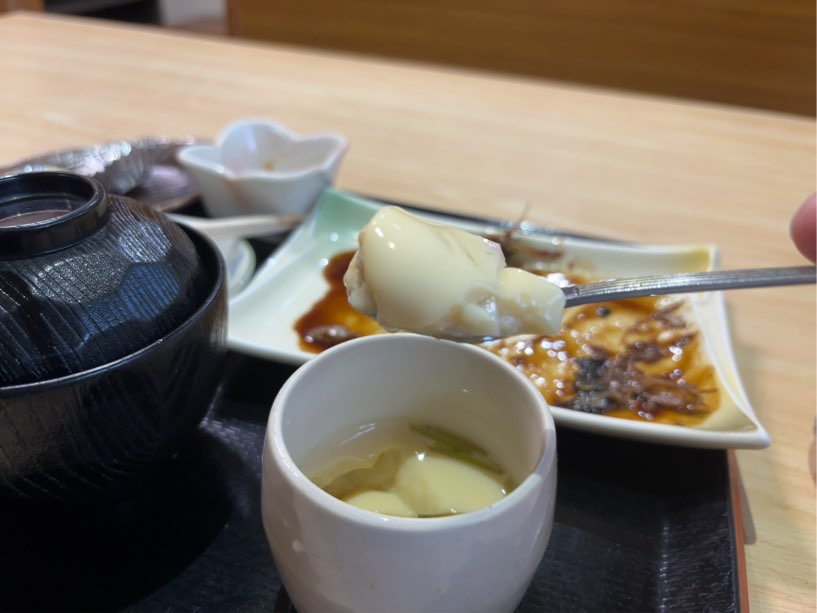 味処しらとり(豊田市) 茶碗蒸し一口