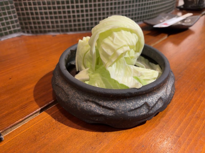 晴晴(はればれ)豊田店 お通しのキャベツ