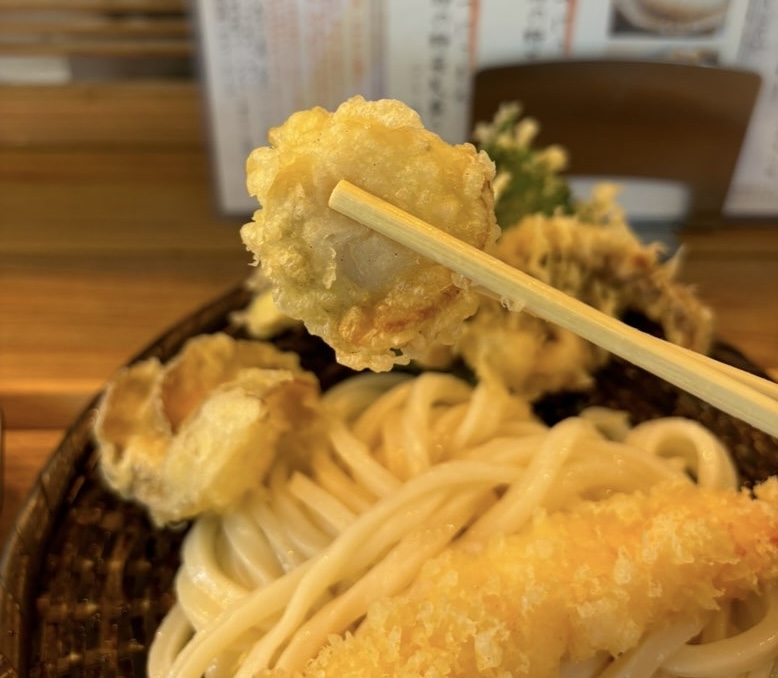 うどんマルナナ(豊田市) ホタテ天ぷら