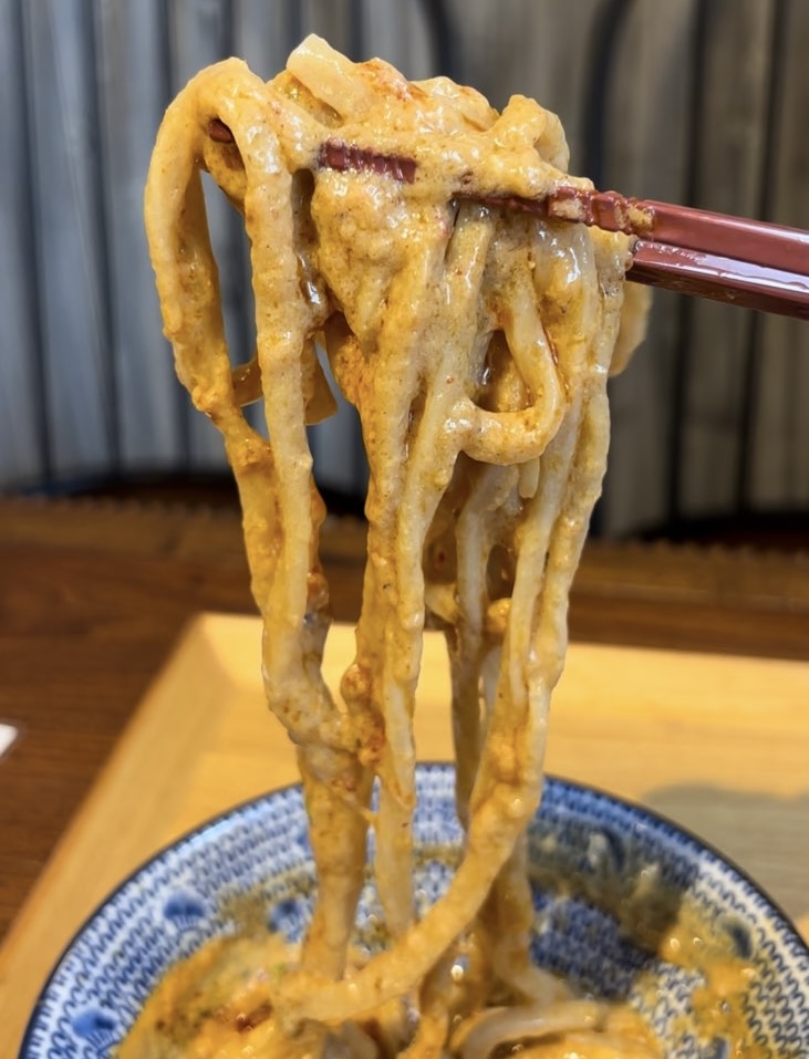 つけ麺ラーメン ささ木 みよし店 坦々つけ麺一口