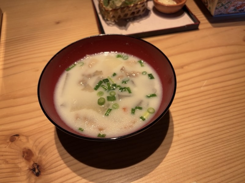 かき小屋厚岸水産 元城店 スープ