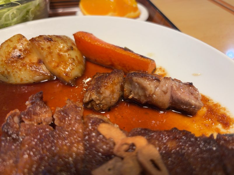 一の矢(豊田市) ステーキの脂身の部分