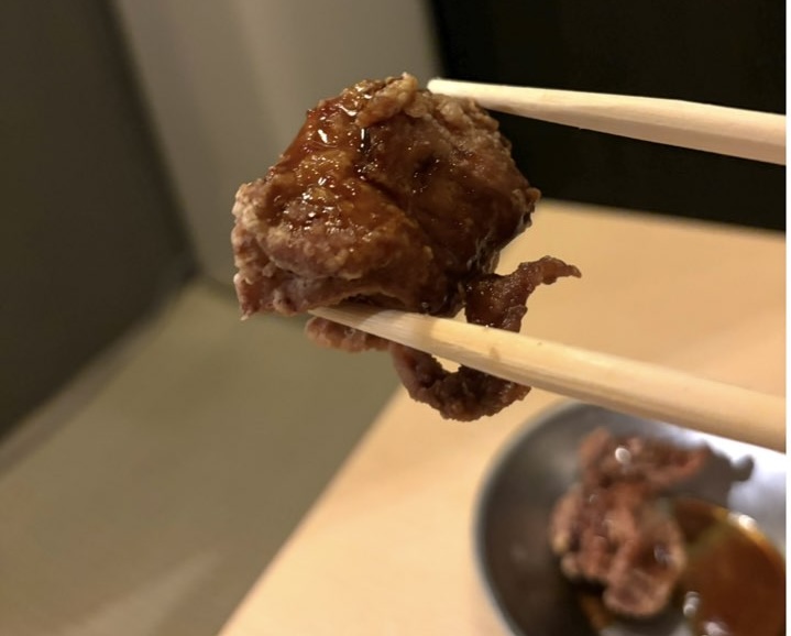 台湾中華 マヤク酒場 上海唐揚げ一口