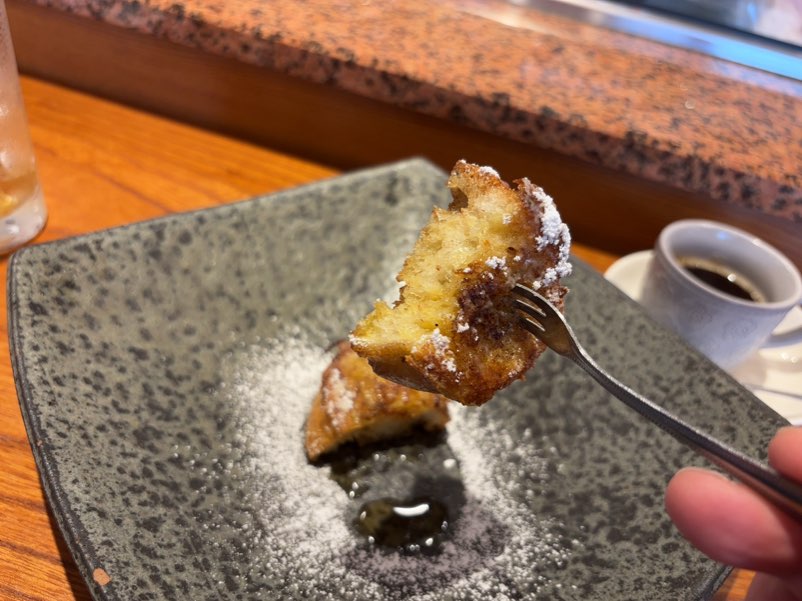 鮨 原田(みよし市) フレンチトースト一口
