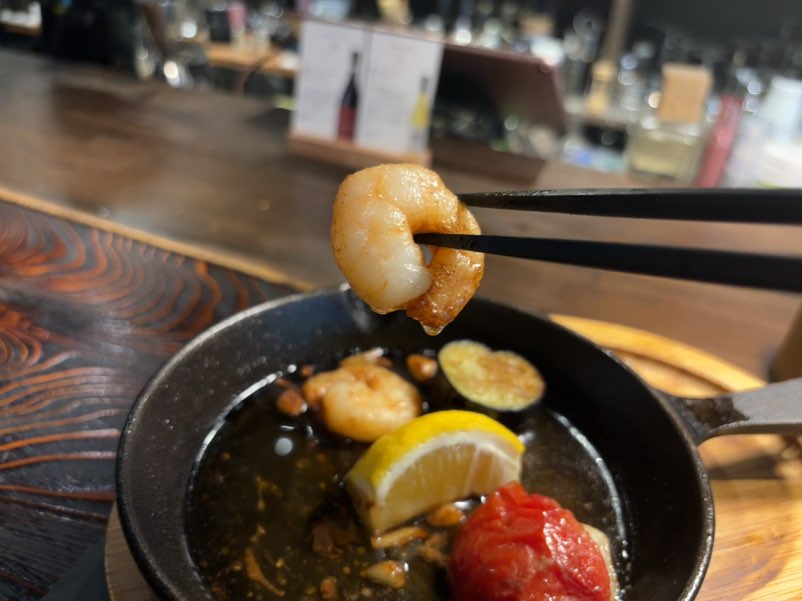 OSTERIA LUN FUJIMOTO di MON CAFE アヒージョの海老