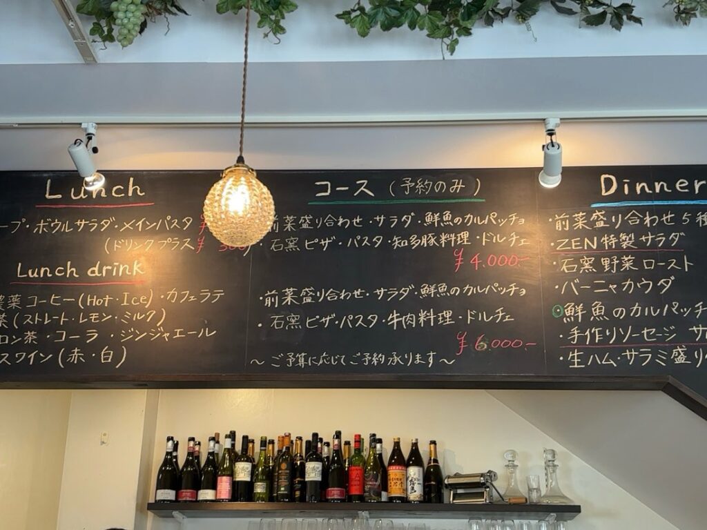 ZEN trattoria(豊田市) メニュー