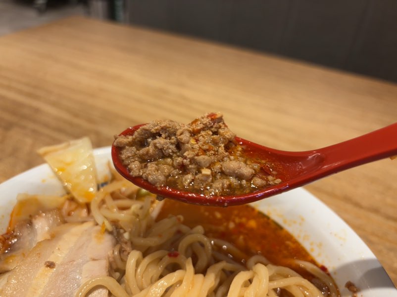 麺屋 小松 T-FOOD STADIUM 台湾ジローのミンチ肉