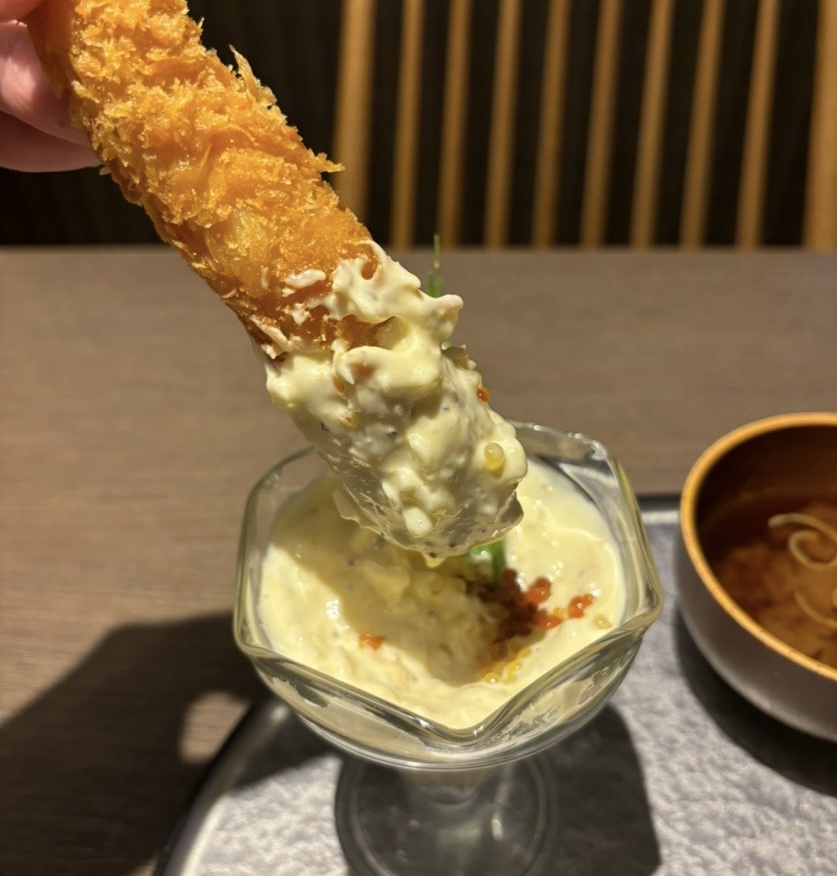 三代目ふらり寿司&お台所ふらり 豊田店 タル沼ジャンボえびフライ一口