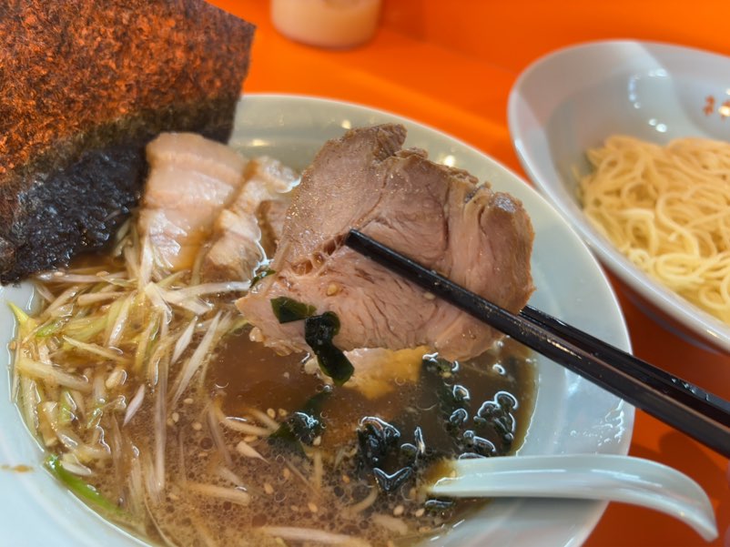ネギいちラーメン四郷店　つけ麺の叉焼