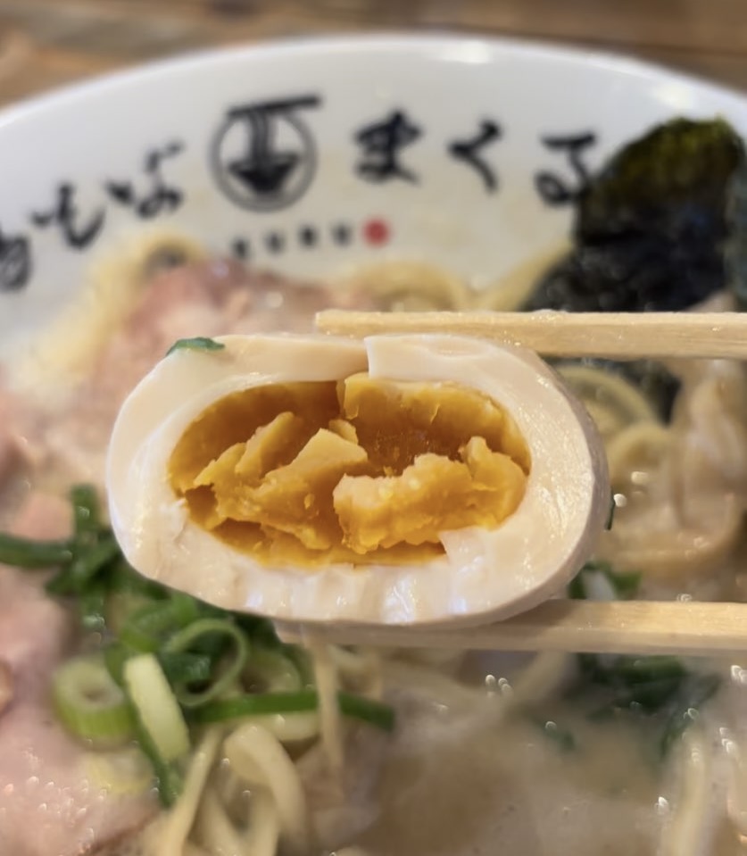 鶏そば まくる(豊田市) 鶏そばの煮卵