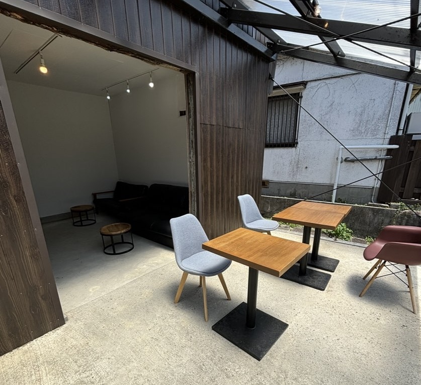 tea cafe khaki 足助本町店 テラス席