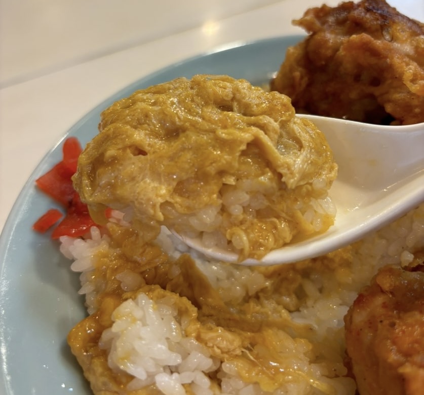 とん珍館（岡崎市）　とん珍飯一口