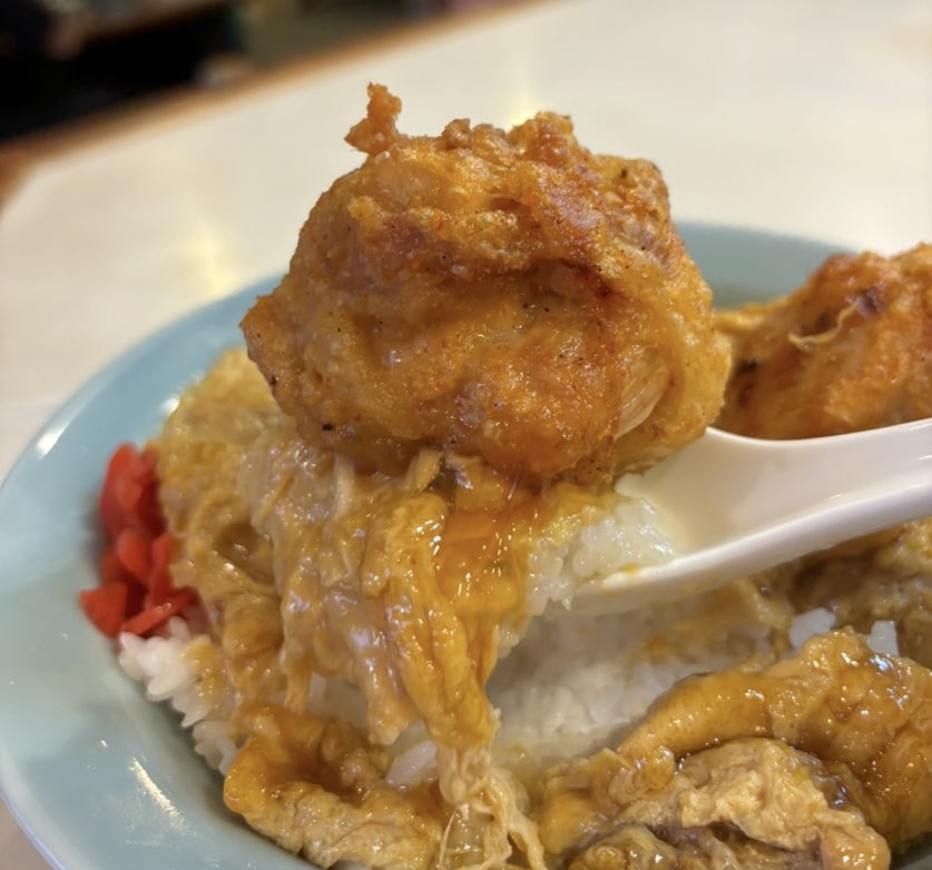 とん珍館（岡崎市）　とん珍飯一口