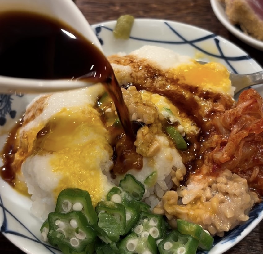 TSUKUMO食堂 豊田t-FACE店 ねばとろ丼にポン酢