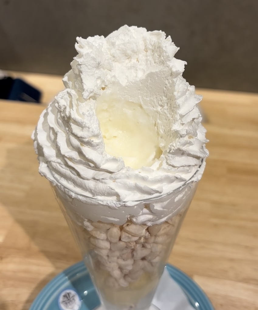 TSUKUMO食堂 豊田t-FACE店 あいぼくミルクパフェの中身