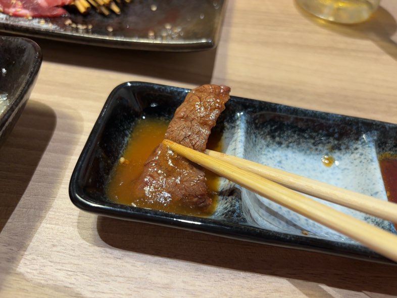 焼肉けしき(豊田市美里) 上ハラミとフルーツダレ