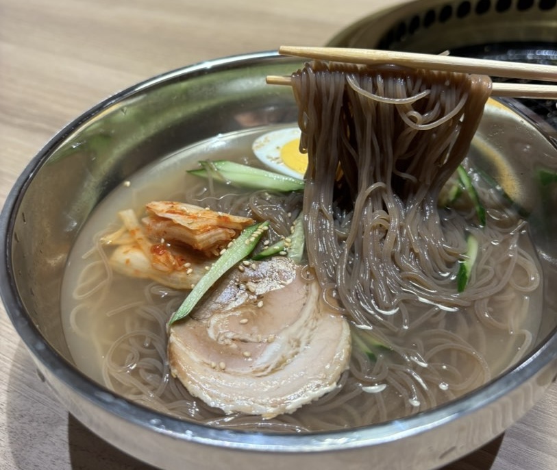 焼肉けしき(豊田市美里) 冷麺一口