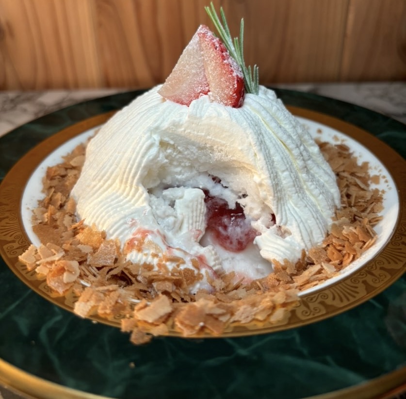 喫茶室 転々(豊田市) スノーケーキの断面
