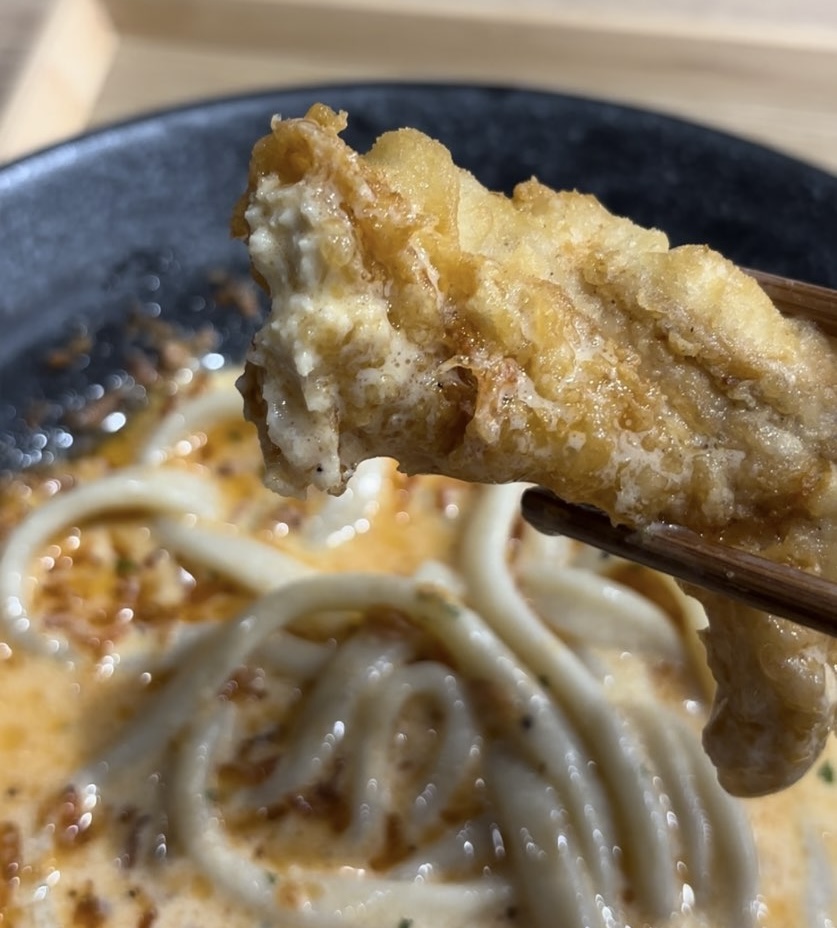 イチトサンブンノイチ豊田店　かしわ天とカルボスープ